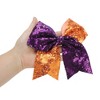 Unique Bargains Women's Halloween Sequin Bow Hair Elastics 1 Pc - 4 of 4