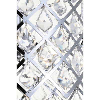 Lyla 21" Chrome Crystal Pendant Light