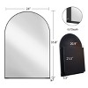 Bathroom Vanity With Mirror Cabinet Arched Recessed Toilet Mirror Cabinet With Adjustable Shelf-The Pop Home - 4 of 4