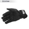 Unique Bargains Motorbike Gloves Spring Summer Breathable Smartphone Touch Black 1 Pair - image 4 of 4