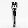 Slickblue Women’s Smoked Quartz Synthetic Crystal Ring in Polished Stainless Steel, Size 5-10 - 4 of 4