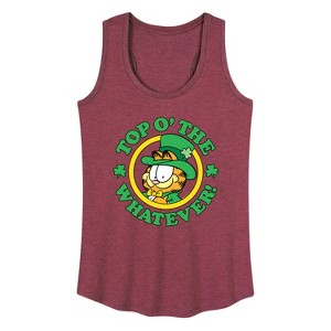 Women's - Garfield - Top O The Whatever Graphic Racerback Tank - 1 of 4