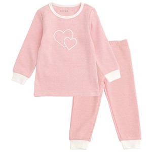 Cozeeme Modal Girls Layette T-Shirt and Jogger Pants Play Set Outfit Toddler - 1 of 4