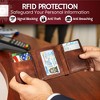 Best Leather Men's RFID Trifold Wallet With ID Great Outdoor Wallet - 3 of 4