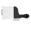 Unique Bargains Women's Metal Hair Pick Afro Comb Hairdressing Styling Tool 6.50"x2.68" Black 2 Pcs - 3 of 4