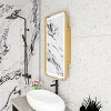 KTMBDW Rectangle Medicine Cabinet Mirror with LED, Wall Mounted Home Storage with 3 Storage Shelves, Mirrored Bathroom Wall Cabinet - 4 of 4
