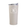 NCAA Northwestern Wildcats Sand Powder Coat Tumbler - 20oz - 2 of 3