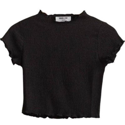 Women's Textured Short Sleeve Crop Top - HYFVE
