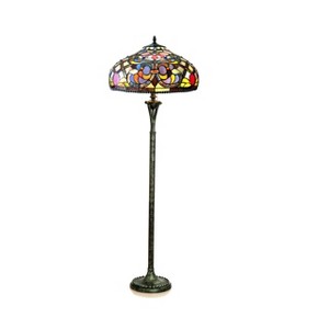 Chloe Lighting Kelly Tiffany-style 3 Light Victorian Floor Lamp 20" Shade - 1 of 3