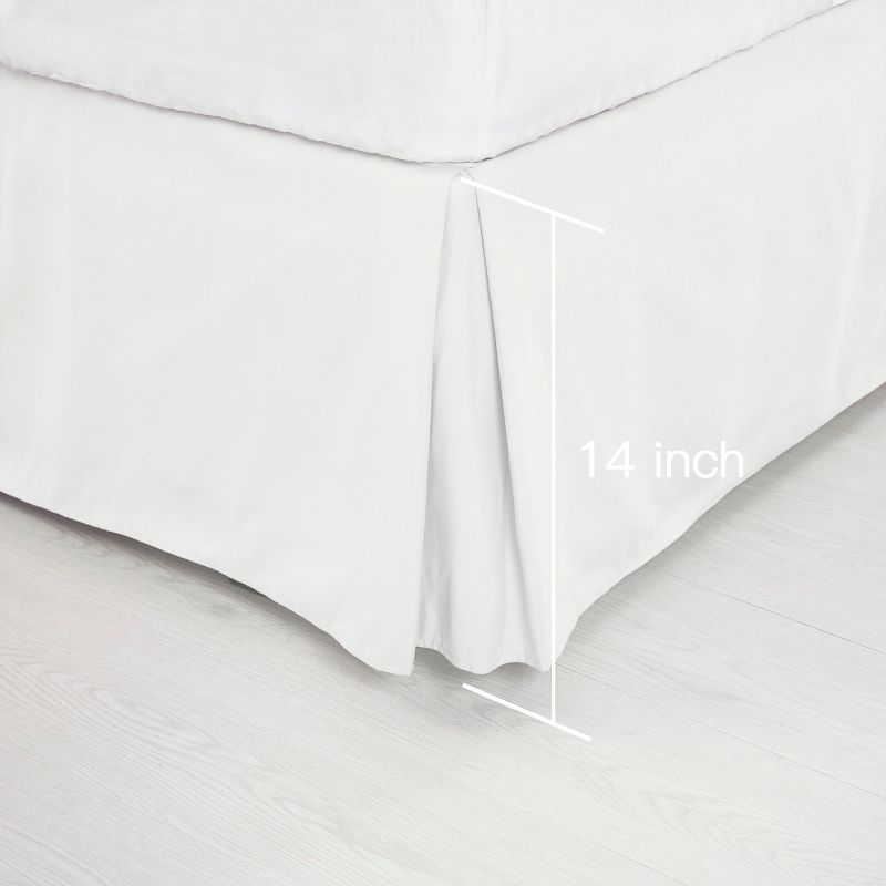 PiccoCasa Classic Pleated Tailored Styling Dust Ruffled Bed Skirts 1 Pc, 5 of 10