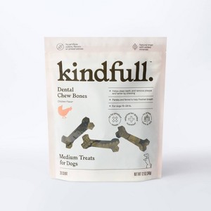 Dental Bones Chicken Dog Treats - 12oz - Kindfull™ - 1 of 3