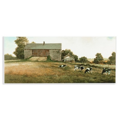 Stupell Industries Traditional Cows Grazing Wall Plaque Art