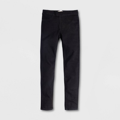 Black twill clearance jeggings