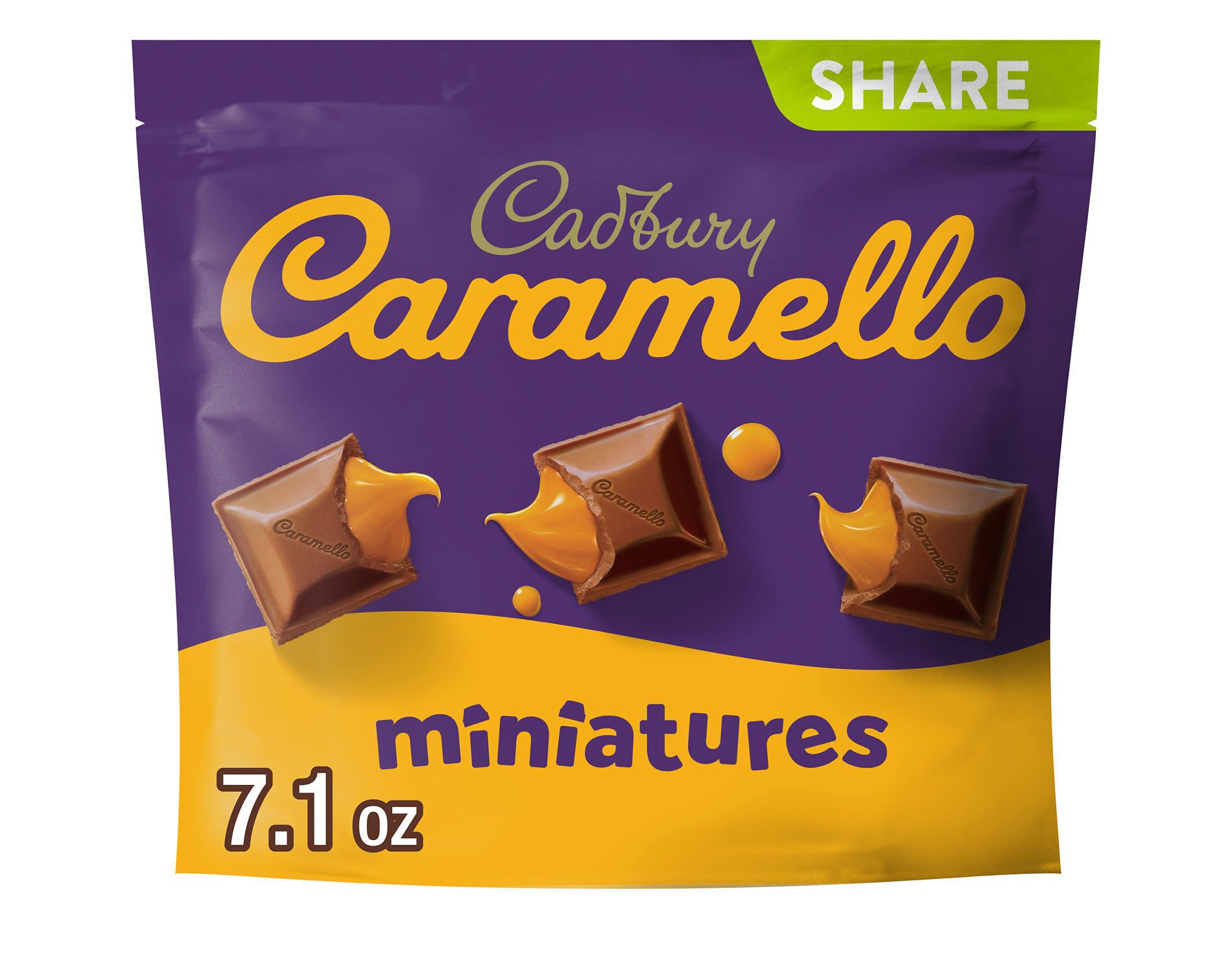Cadbury Caramello Miniatures Milk Chocolate Caramel Candy - 7.1oz