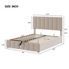 XIYUYEU Bed Frame with Storage Space,Upholstered Platform Bed with Headboard,Box Spring Not Required - 3 of 4