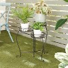 23" Wide Planter Country Cottage Iron Pot Black - CosmoLiving by Cosmopolitan: Weather-Resistant, No Assembly Required - 2 of 4