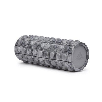 Adidas ADAC-11505GR Round Textured Foam Fitness Muscle Massage Roller for Tight Muscles and Recovery, Grey Camo