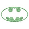 Infant's Batman St. Patrick's Day Clover Fill Bat Logo Bodysuit - 2 of 3