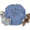 Simply Sage Market Women's Ski More Worry Less Long Sleeve Garment Dyed Graphic Tee - 2 of 2