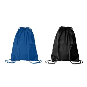 ER PRO Bag Drawstring Backpack with Durocord for Gym Sports - 2 Pack - 1 of 3