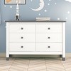 NicBex 30.00"H Modern Round Handles Dresser for Bedroom with 6 Drawers - 2 of 4