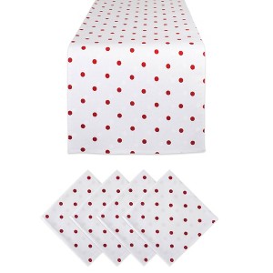 Polka Dot Table Set Red - Design Imports