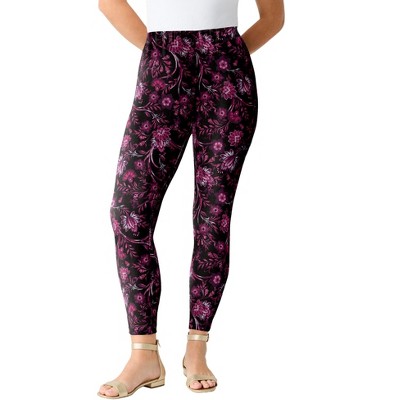 Roaman's Plus Size Ankle Length Essential Stretch Legging