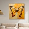 Art Remedy Golden Ochre Butterfly II Elegant Butterfly Wall Art Framed - 2 of 4