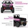 Garvee 24V 4WD 6-Wheel Ride On Dump Truck for Kids, 2-Seater Electric Truck with Remote Control, Motorized Dump Bed, Shovel, LED Lights & Music - 4 of 4