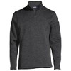 Lands' End Men's Sweater Fleece Quarter Zip Pullover - 3 of 4