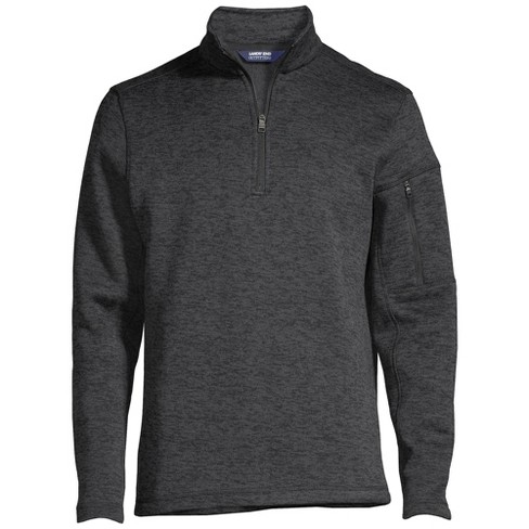 Lands' End Men's Sweater Fleece Quarter Zip Pullover - image 1 of 2