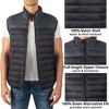 Alpine Swiss Clark Mens Puffer Vest Down Alternative Water Resistant Packable Outerwear Zip Up Pockets Warm Versatile Layer - 3 of 4