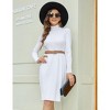 Clearlove Women's Bodycon Sweater Dress Slim Fit Turtleneck Long Sleeve Sweater Dress - 2 of 4