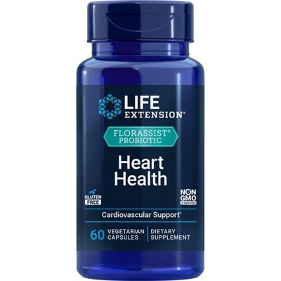 FLORASSIST Probiotic - Heart Health by Life Extension  -  60 Vegetarian Capsule