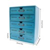 YIYIBYUS 5-Tier Drawer Cabinet, Desk Organizer Box, Blue - 4 of 4