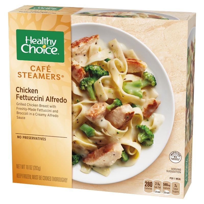 Healthy Choice Caf&#233; Steamers Frozen Chicken Fettuccine Alfredo - 10oz, 4 of 5