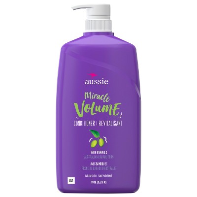Aussie Miracle Volume with Plum & Bamboo, Paraben Free Conditioner, 26.2 fl oz