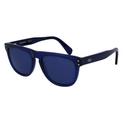 Salvatore Ferragamo SF 1111S 432 Mens Browline Sunglasses Blue 55mm