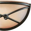 Minka Lavery Rustic Wall Light Sconce Aspen Bronze Hardwired 12 3/4" Fixture "X" Wire Design Scavo Glass for Bedroom Bathroom - 3 of 4