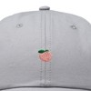 Dalix Lil Peach Embroidered Cotton Summer Cute Outdoor Baseball Cap Dad Hat Womens - 2 of 4