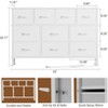 Gikpal 10 Drawer Dresser, Dresser TV Stand with Power Outlet, Bedroom Dresser, Chest of Drawers for 55'' Long TV, Dresser for Storage and Organization - 2 of 4
