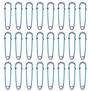 Unique Bargains Metal DIY Blankets Crafts Brooch Making Home Sewing Large Safety Pins 60 Pcs - 1 of 4