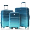 Whisen Luggage Set of 3, 20-inch with USB Port, Airline Certified Carry-on Luggage with Cup Holder, Hard Shell with Spinner Wheels - 2 of 4