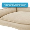 Arlee Home & Pet Cresent Lounger Orthopedic Eco-Friendly Memory Foam Dog Bolster Bed - Safari - S - 4 of 4