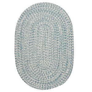 Colonial Mills Howell Tweed Braided Rug, Federal Blue 2x4, Oval Shape - 1 of 3