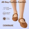 CUSHIONAIRE  Windsor Woven Womens Flats with Adjustable Strap – Comfortable Mary Jane Ballet Flats for Women - 3 of 4
