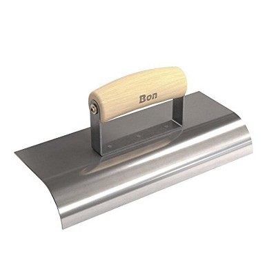 Bon Tool 12-461 Edger - Stainless Steel 10-inch X 4-inch - 1 1/2-inch Radius X 1 1/2-inch Lip Wood Handle