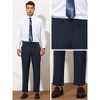 Lars Amadeus Men's Solid Color Slim Fit Tapered Pleated Front Trousers - 4 of 4