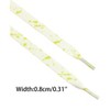 INSPIRE CHIC Flat Colorful Speckled Ink Shoestring Print Shoe Laces for Sneakers 2 Pairs - 3 of 4