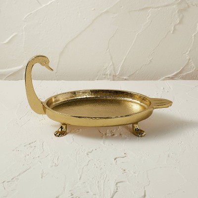 Photo 1 of 4 x 8  Swan Figurine Decorative Gold - Opalhouse designed with Jungalow
